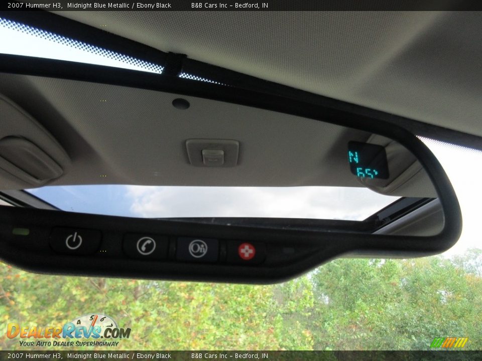 2007 Hummer H3 Midnight Blue Metallic / Ebony Black Photo #33