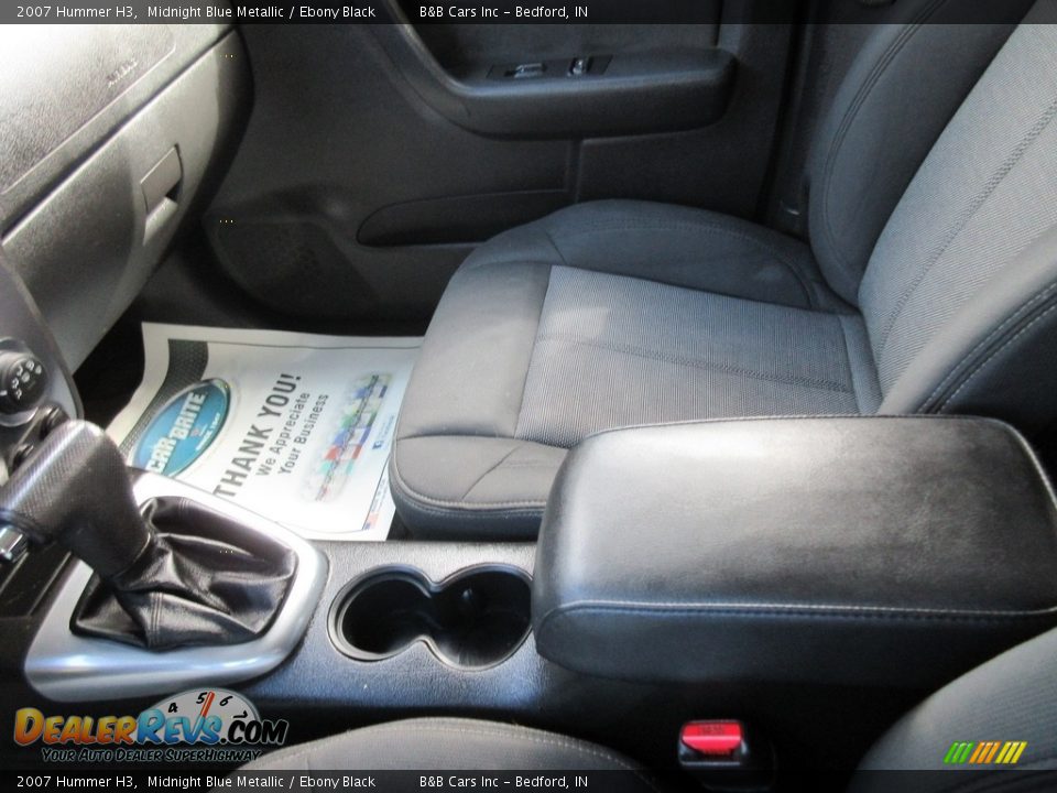 2007 Hummer H3 Midnight Blue Metallic / Ebony Black Photo #34