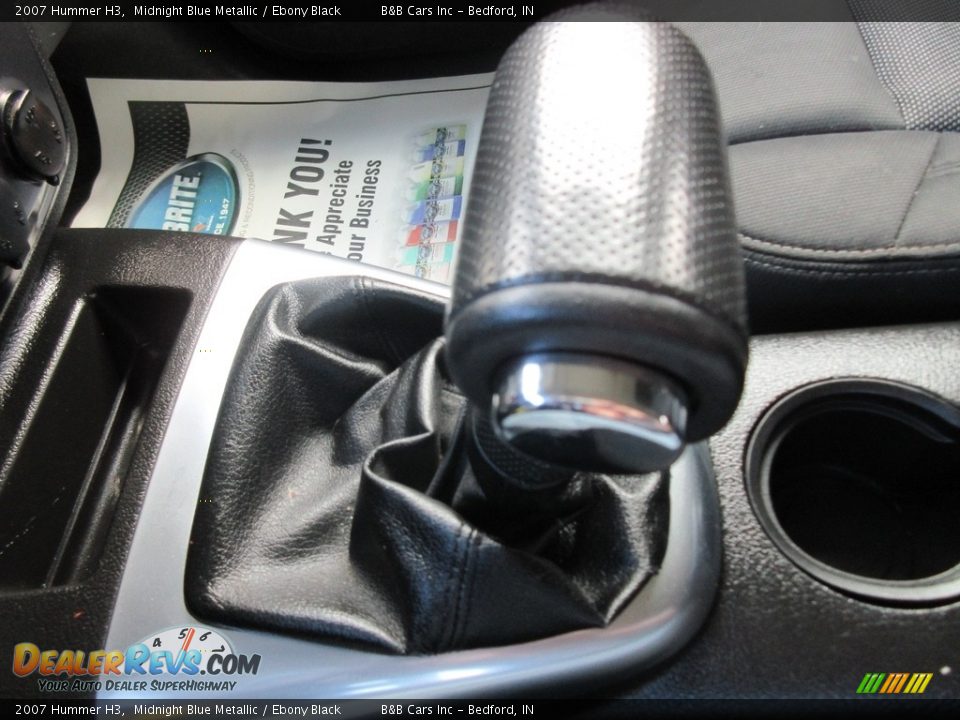 2007 Hummer H3 Midnight Blue Metallic / Ebony Black Photo #35