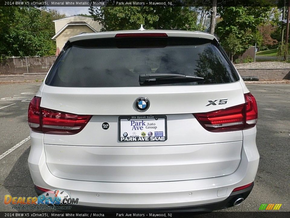 2014 BMW X5 xDrive35i Mineral White Metallic / Mocha Photo #4
