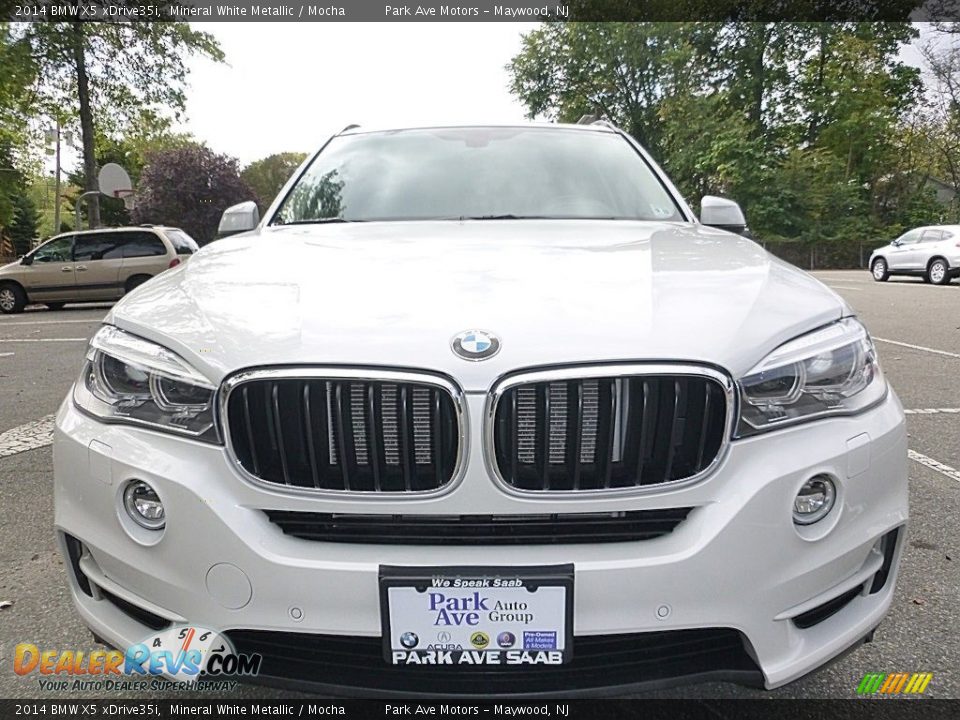 2014 BMW X5 xDrive35i Mineral White Metallic / Mocha Photo #9