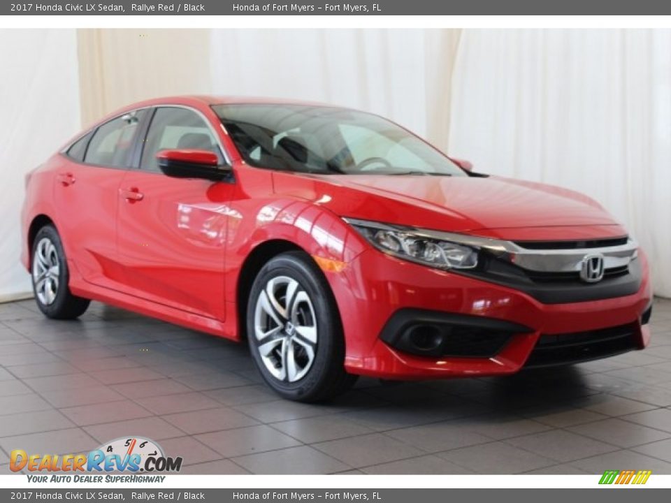 Front 3/4 View of 2017 Honda Civic LX Sedan Photo #2