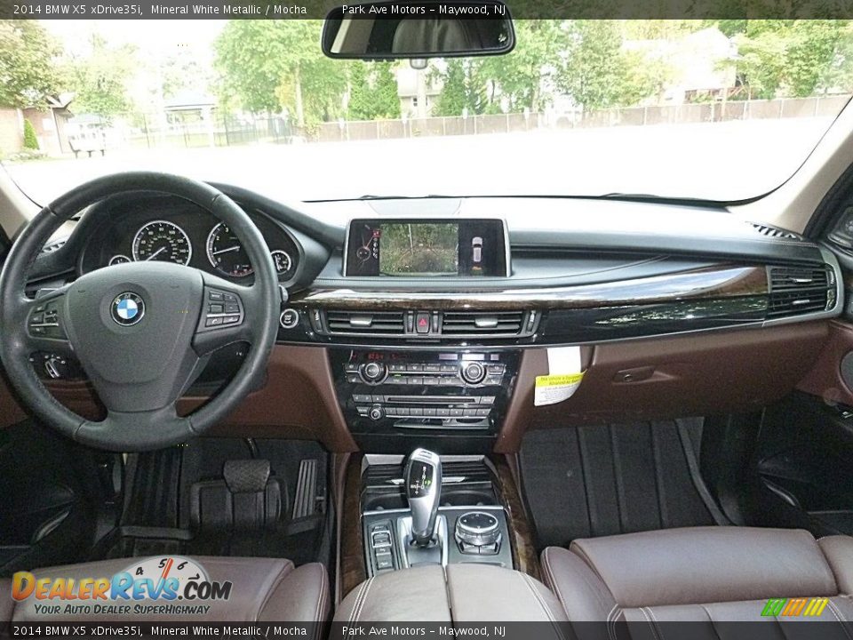 2014 BMW X5 xDrive35i Mineral White Metallic / Mocha Photo #31