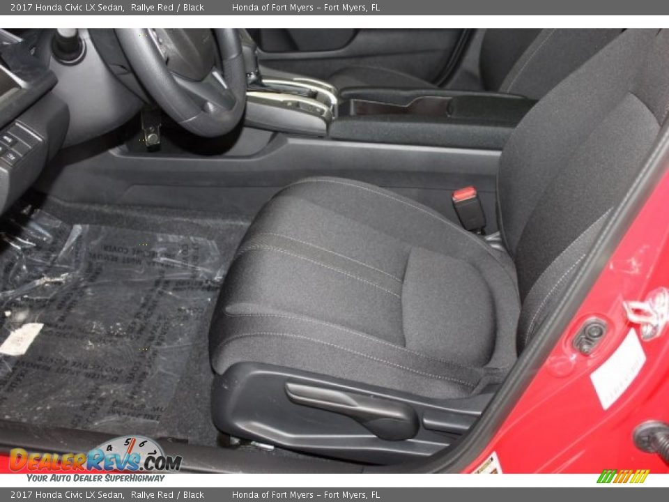 2017 Honda Civic LX Sedan Rallye Red / Black Photo #11