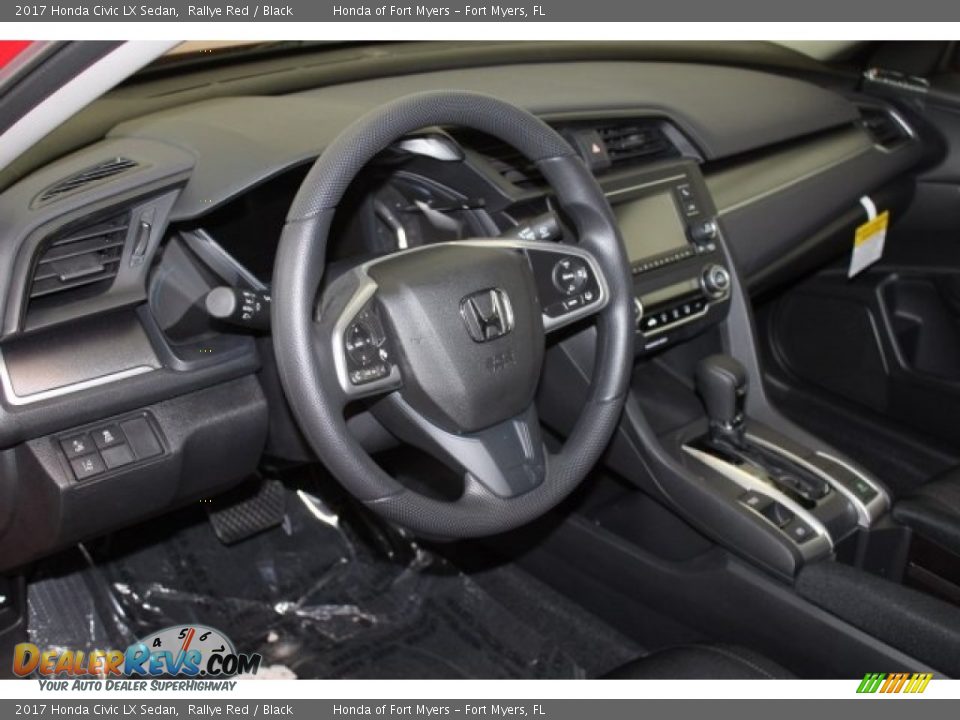 2017 Honda Civic LX Sedan Rallye Red / Black Photo #12