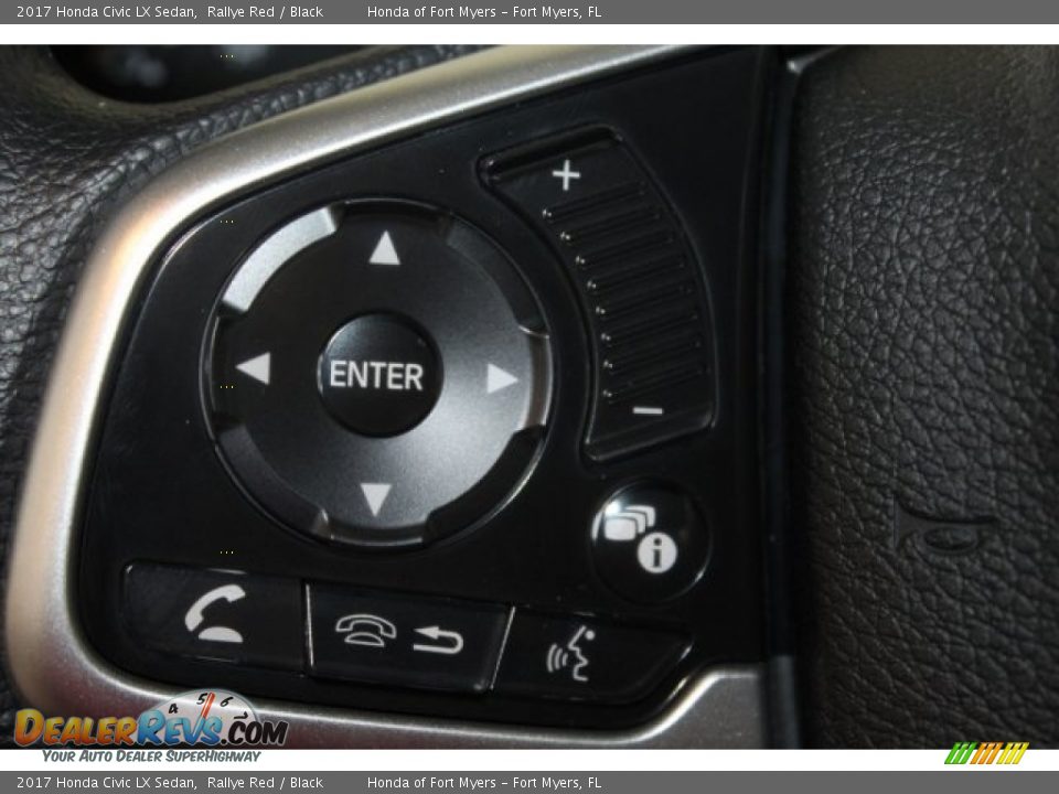 2017 Honda Civic LX Sedan Rallye Red / Black Photo #14