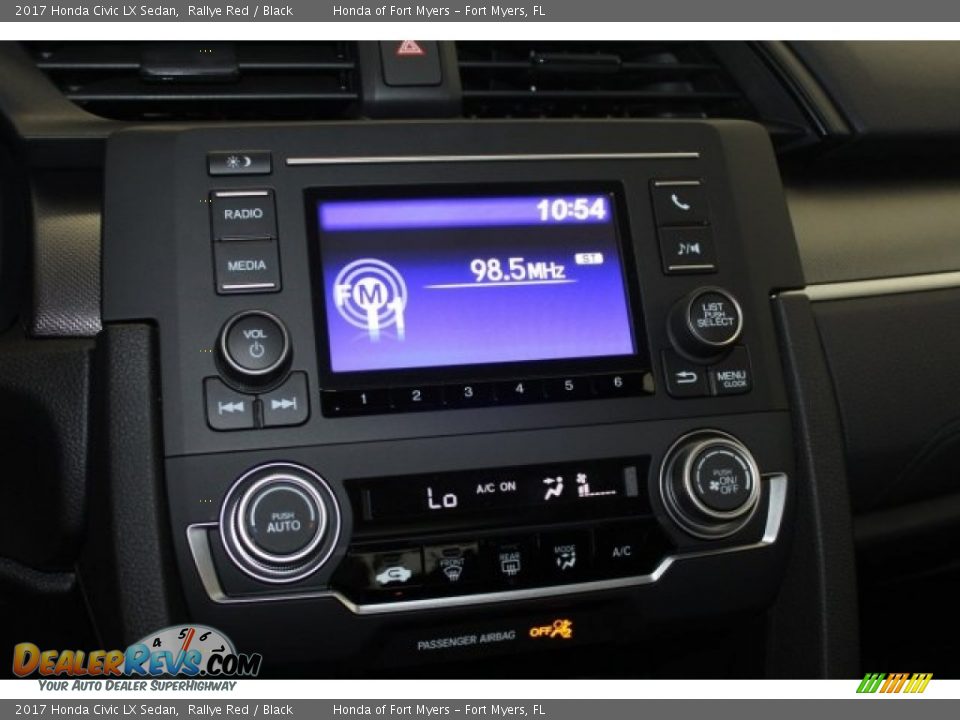 2017 Honda Civic LX Sedan Rallye Red / Black Photo #16