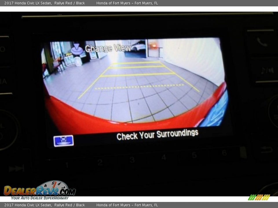 2017 Honda Civic LX Sedan Rallye Red / Black Photo #17