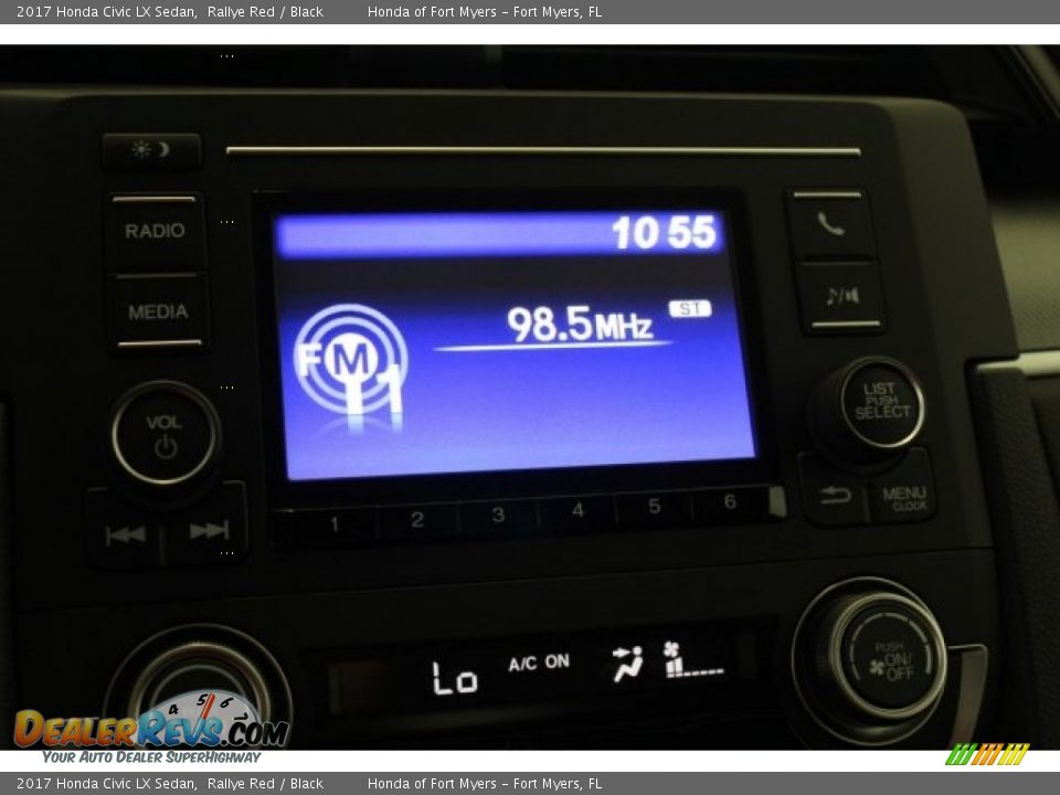 2017 Honda Civic LX Sedan Rallye Red / Black Photo #18