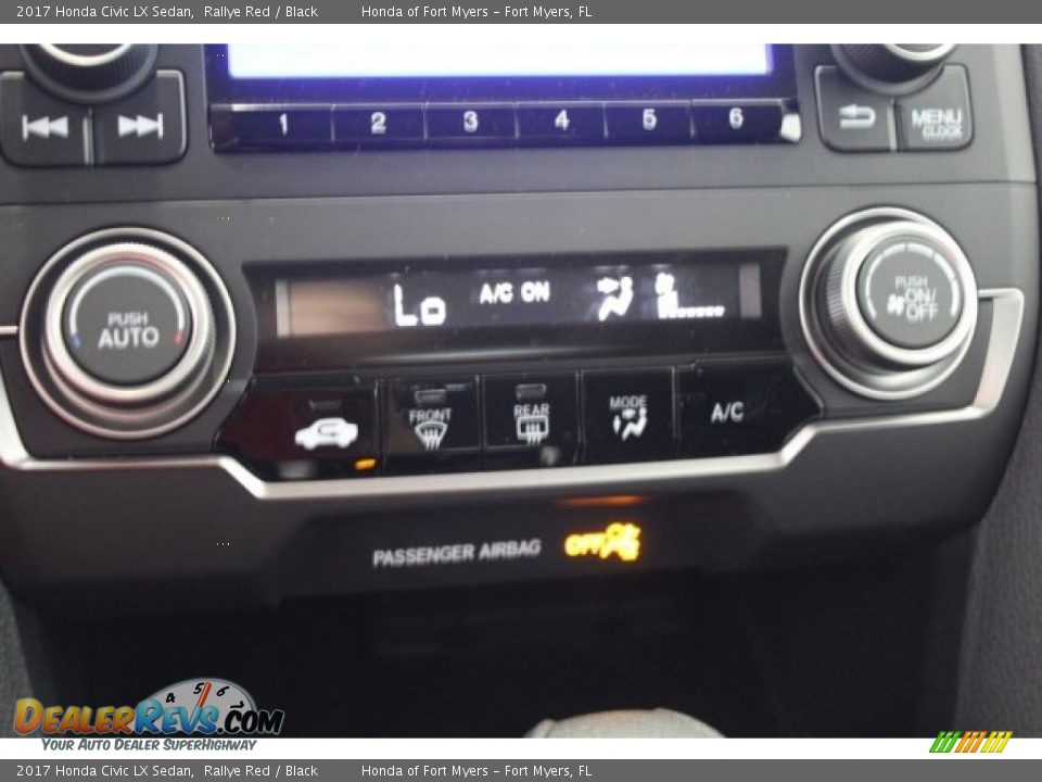 2017 Honda Civic LX Sedan Rallye Red / Black Photo #19