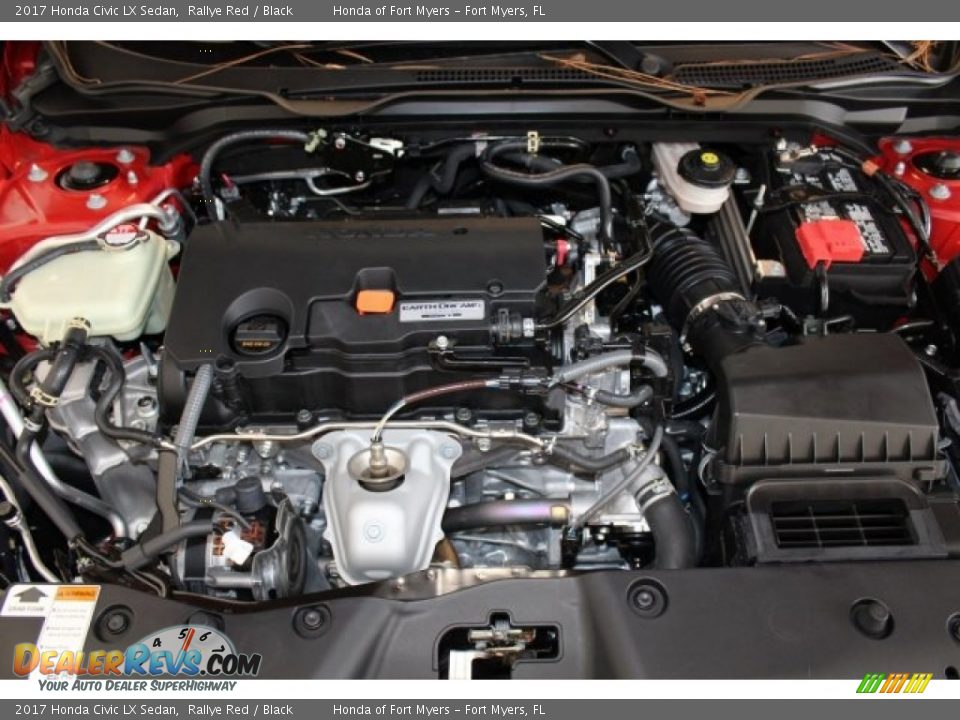 2017 Honda Civic LX Sedan Rallye Red / Black Photo #24