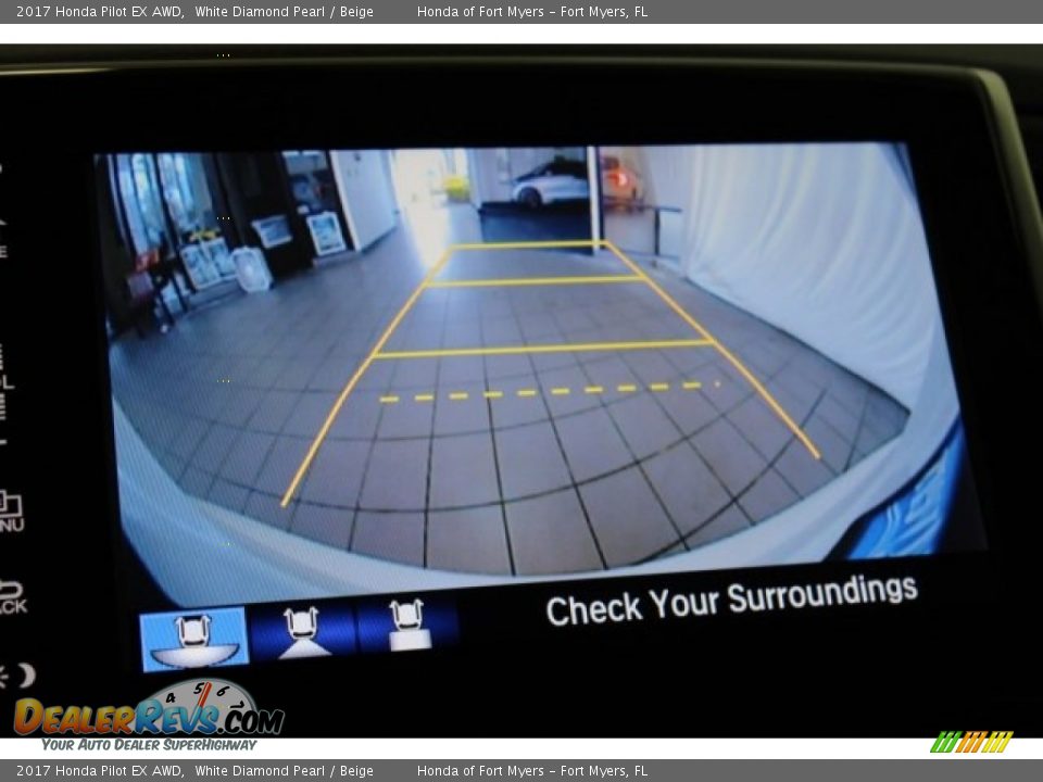 2017 Honda Pilot EX AWD White Diamond Pearl / Beige Photo #17