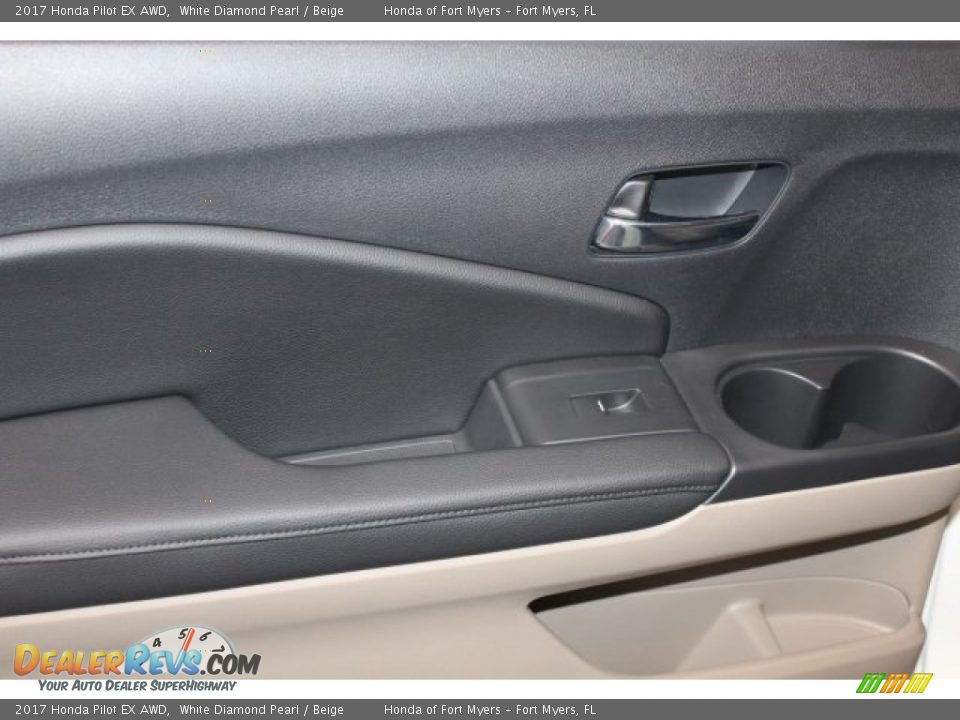 2017 Honda Pilot EX AWD White Diamond Pearl / Beige Photo #21