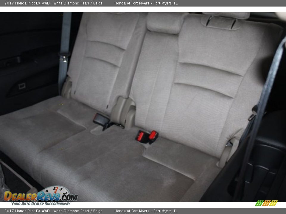 2017 Honda Pilot EX AWD White Diamond Pearl / Beige Photo #23