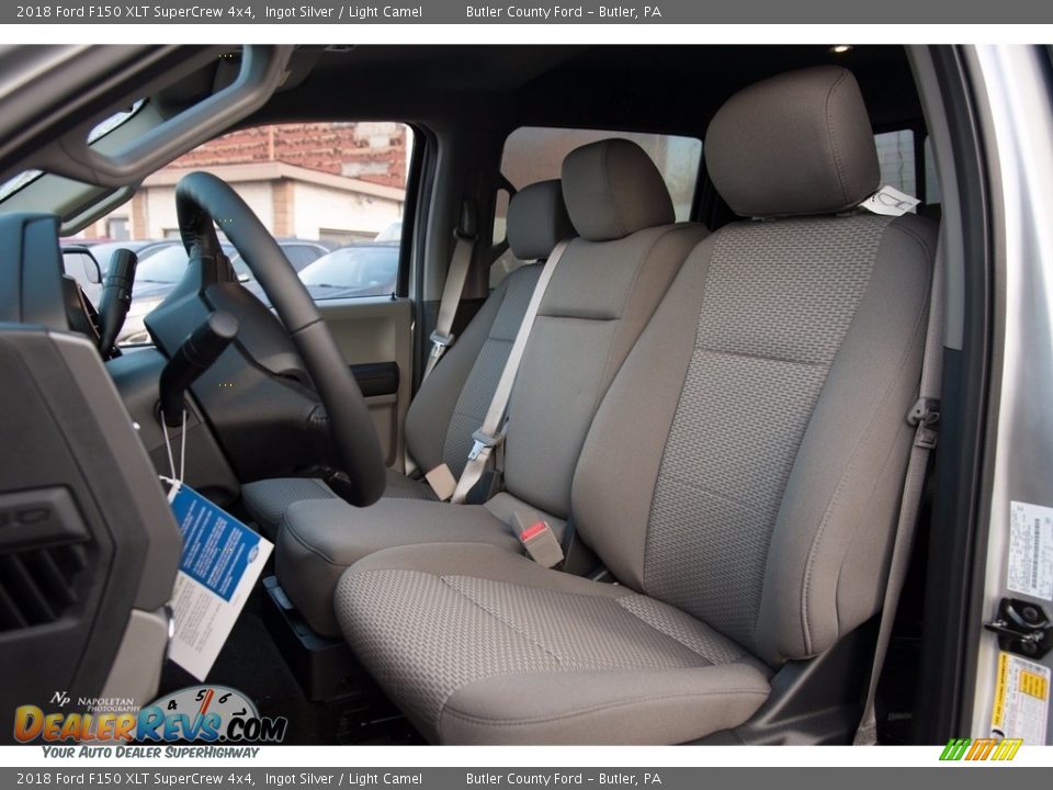 2018 Ford F150 XLT SuperCrew 4x4 Ingot Silver / Light Camel Photo #9