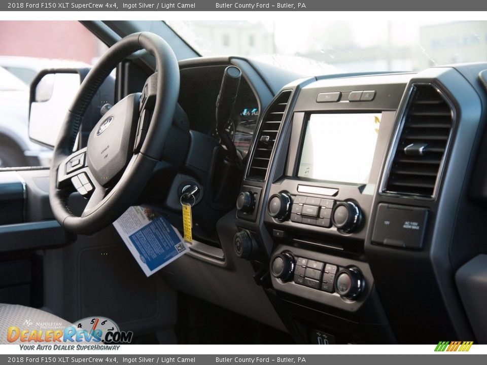 2018 Ford F150 XLT SuperCrew 4x4 Ingot Silver / Light Camel Photo #11