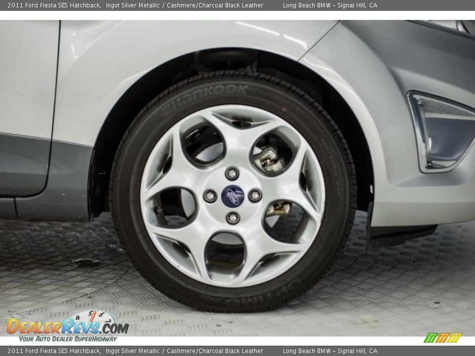 2011 Ford Fiesta SES Hatchback Ingot Silver Metallic / Cashmere/Charcoal Black Leather Photo #8