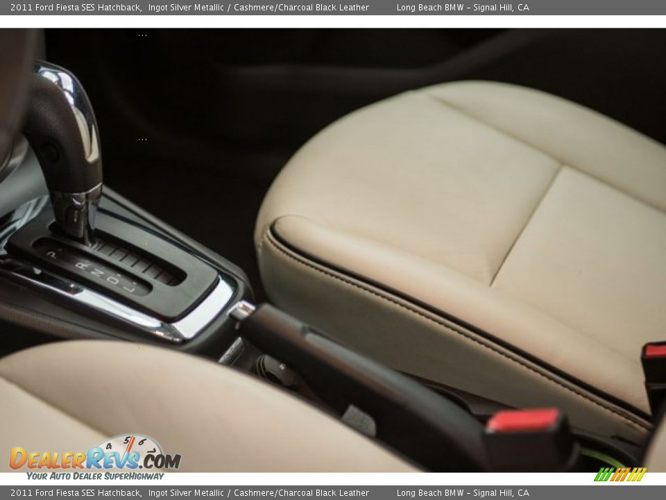 2011 Ford Fiesta SES Hatchback Ingot Silver Metallic / Cashmere/Charcoal Black Leather Photo #16