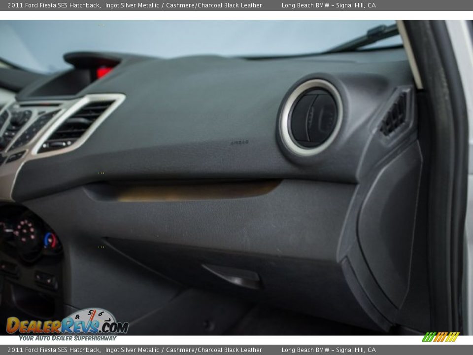 2011 Ford Fiesta SES Hatchback Ingot Silver Metallic / Cashmere/Charcoal Black Leather Photo #21