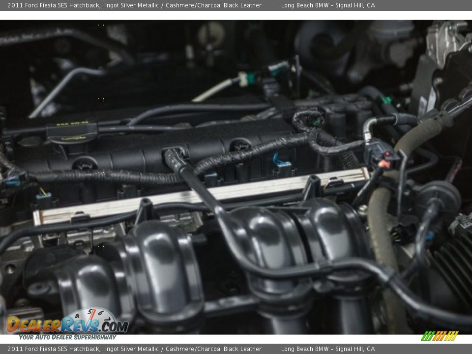 2011 Ford Fiesta SES Hatchback Ingot Silver Metallic / Cashmere/Charcoal Black Leather Photo #23