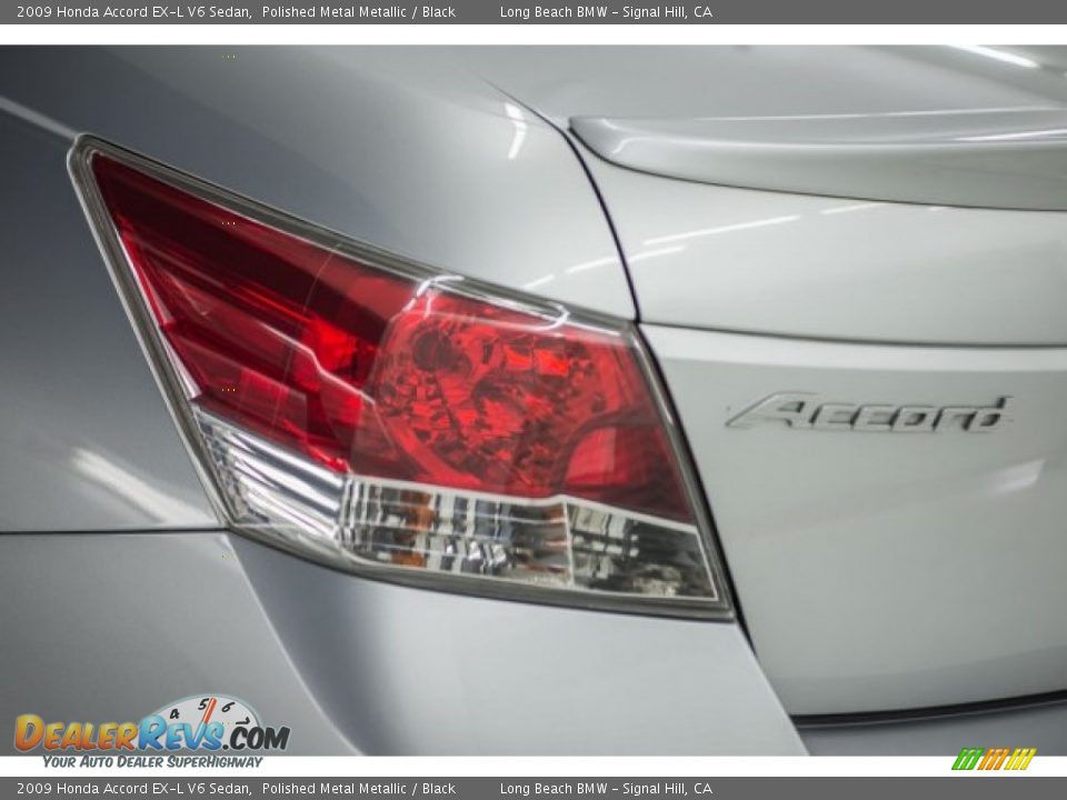 2009 Honda Accord EX-L V6 Sedan Polished Metal Metallic / Black Photo #18