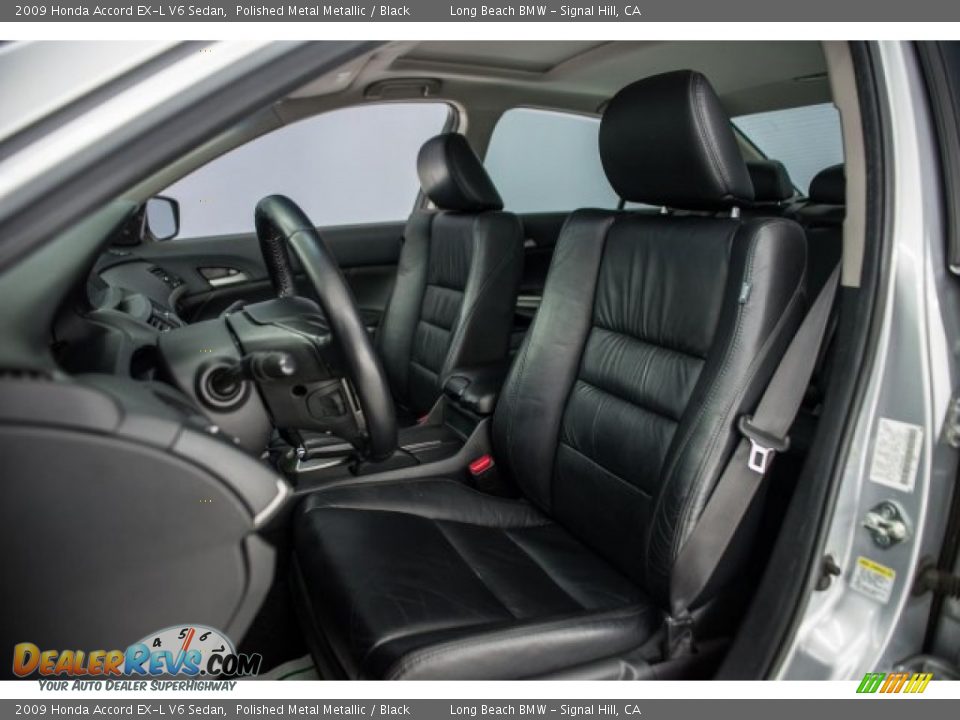 2009 Honda Accord EX-L V6 Sedan Polished Metal Metallic / Black Photo #25
