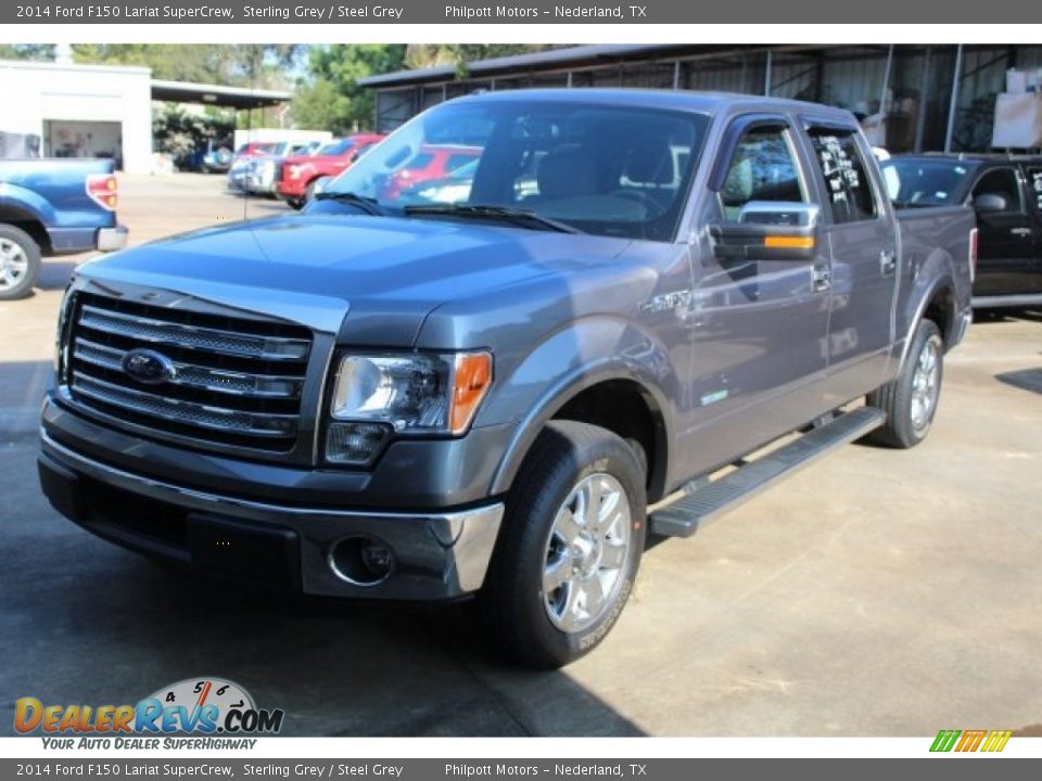 2014 Ford F150 Lariat SuperCrew Sterling Grey / Steel Grey Photo #3