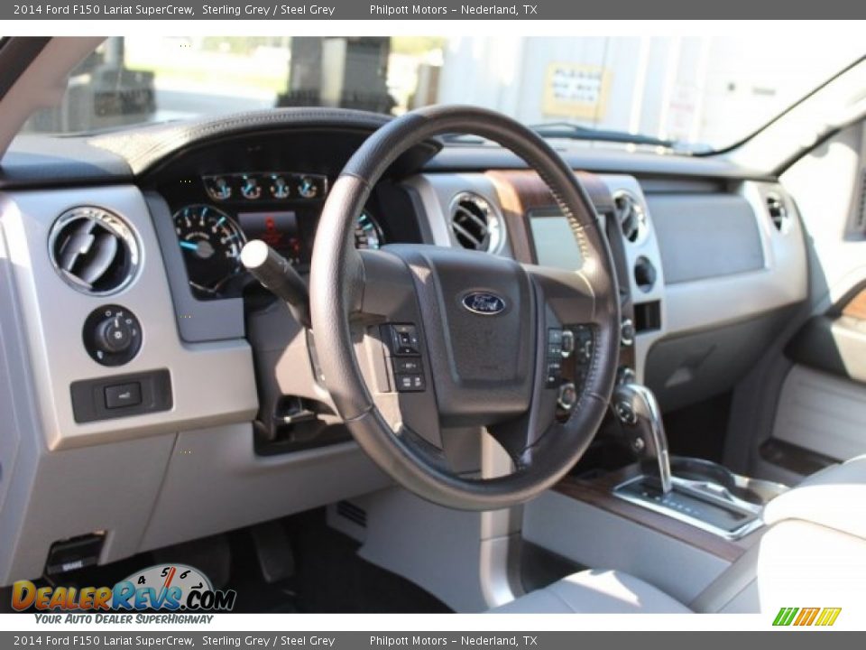 2014 Ford F150 Lariat SuperCrew Sterling Grey / Steel Grey Photo #10