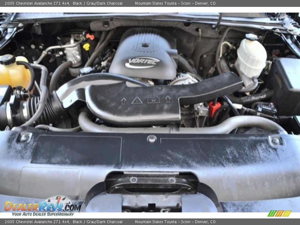 2005 Chevrolet Avalanche Z71 4x4 Black / Gray/Dark Charcoal Photo #28