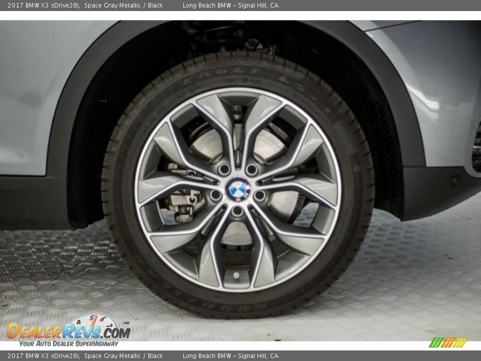 2017 BMW X3 sDrive28i Space Gray Metallic / Black Photo #8