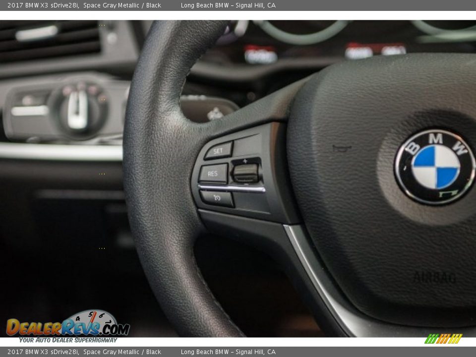2017 BMW X3 sDrive28i Space Gray Metallic / Black Photo #13