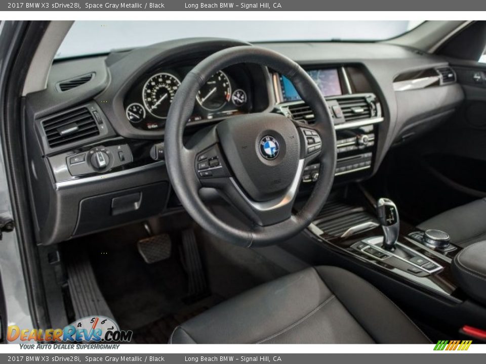 2017 BMW X3 sDrive28i Space Gray Metallic / Black Photo #15