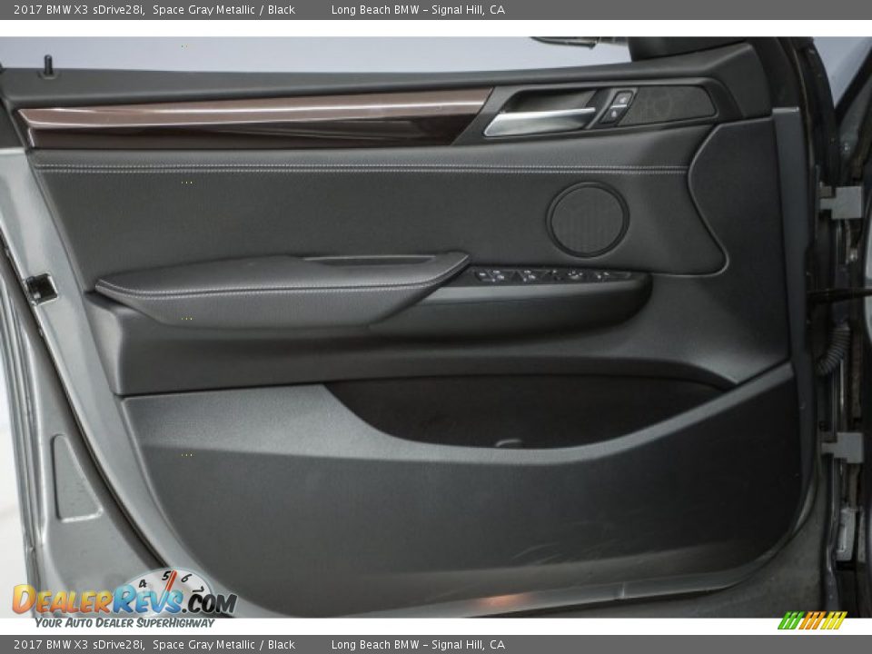 2017 BMW X3 sDrive28i Space Gray Metallic / Black Photo #18