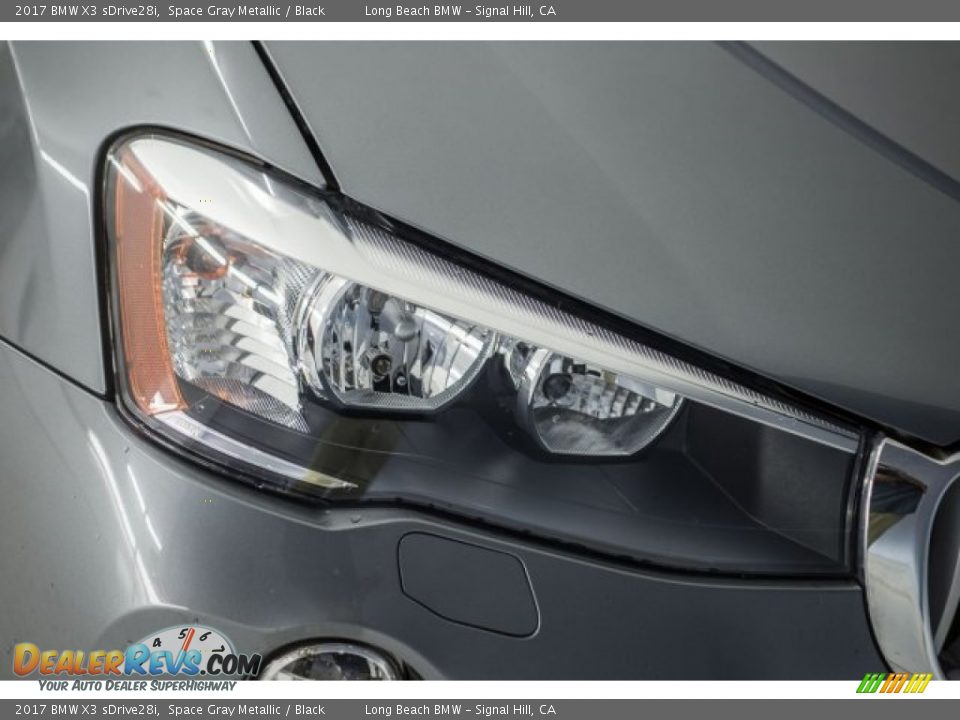 2017 BMW X3 sDrive28i Space Gray Metallic / Black Photo #23