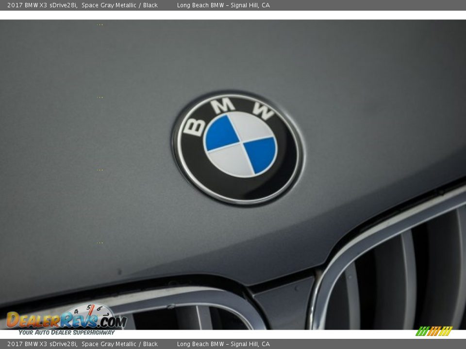 2017 BMW X3 sDrive28i Space Gray Metallic / Black Photo #24