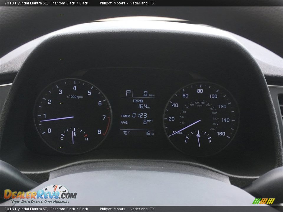 2018 Hyundai Elantra SE Phantom Black / Black Photo #12