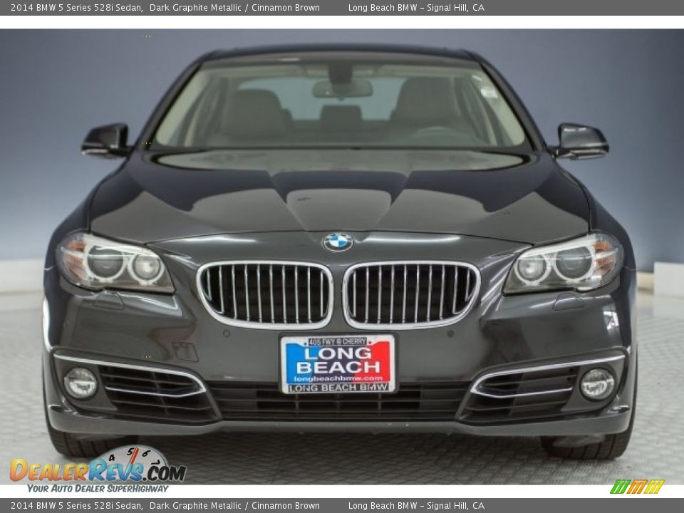 2014 BMW 5 Series 528i Sedan Dark Graphite Metallic / Cinnamon Brown Photo #2