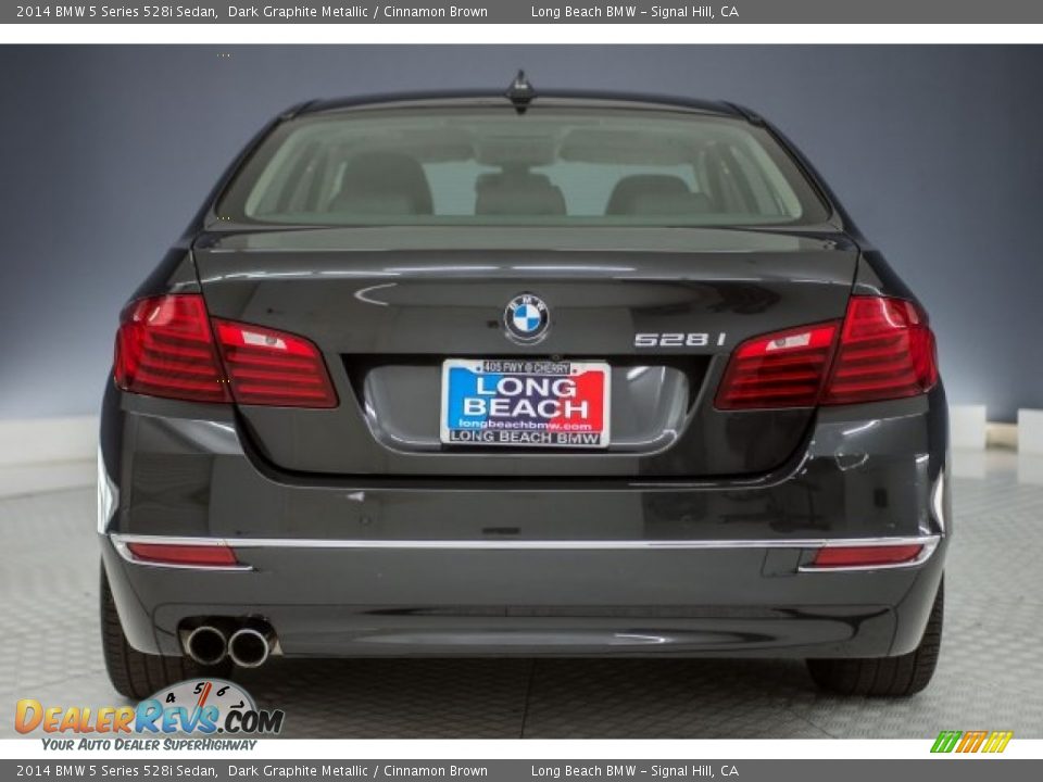 2014 BMW 5 Series 528i Sedan Dark Graphite Metallic / Cinnamon Brown Photo #3