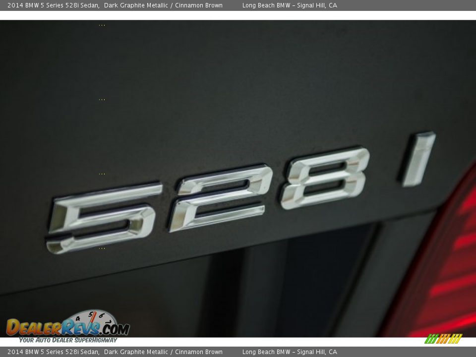 2014 BMW 5 Series 528i Sedan Dark Graphite Metallic / Cinnamon Brown Photo #7