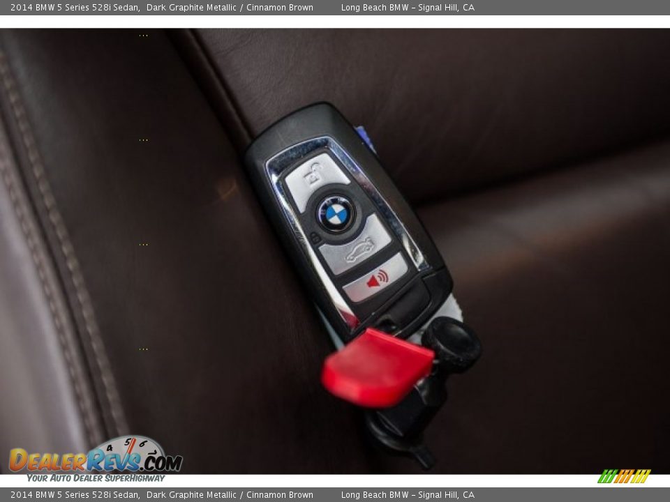 2014 BMW 5 Series 528i Sedan Dark Graphite Metallic / Cinnamon Brown Photo #11