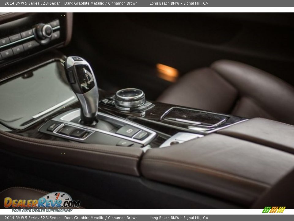 2014 BMW 5 Series 528i Sedan Dark Graphite Metallic / Cinnamon Brown Photo #16