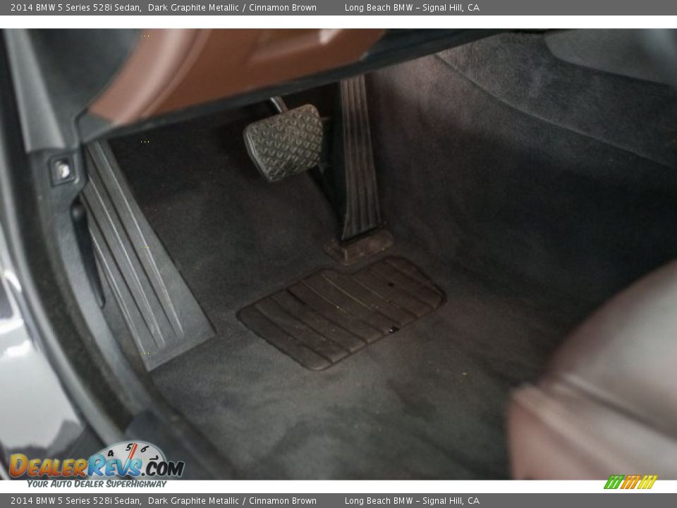 2014 BMW 5 Series 528i Sedan Dark Graphite Metallic / Cinnamon Brown Photo #17