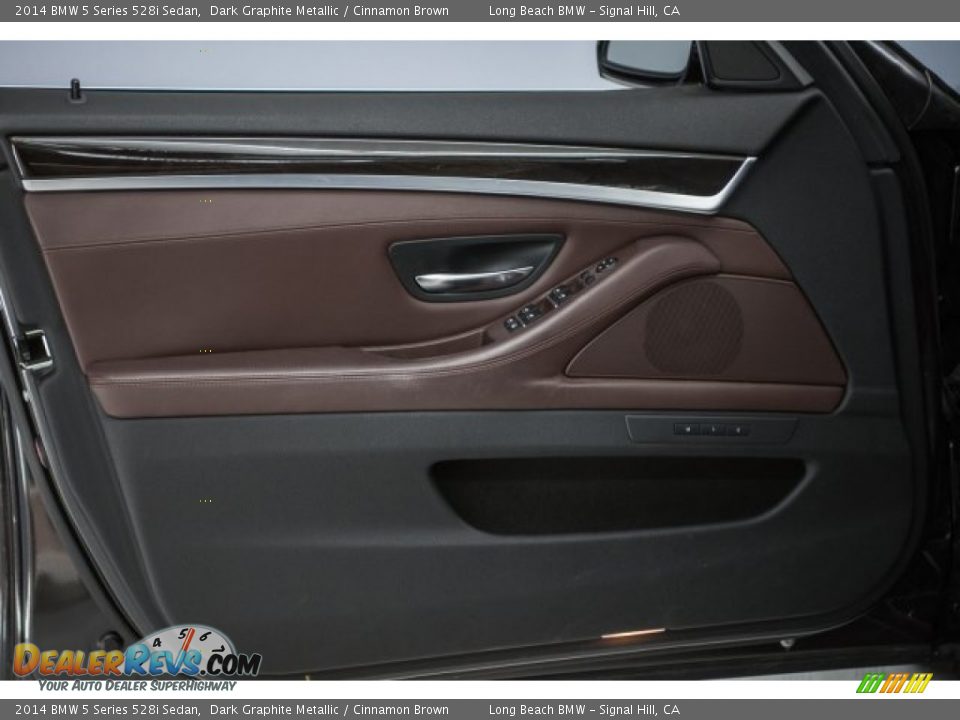 2014 BMW 5 Series 528i Sedan Dark Graphite Metallic / Cinnamon Brown Photo #19