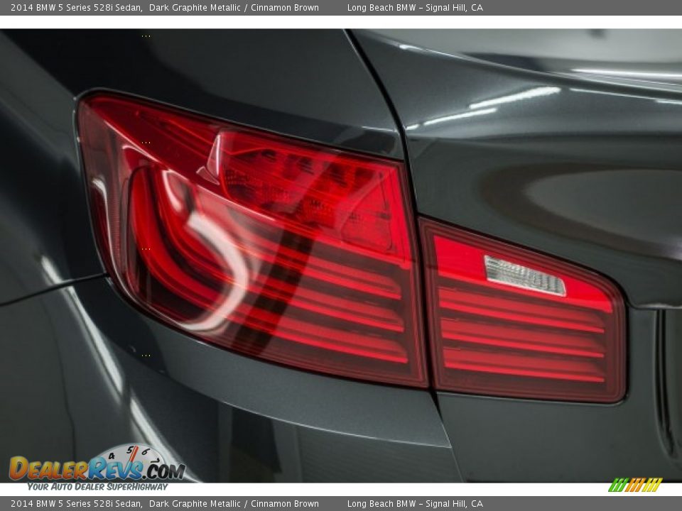 2014 BMW 5 Series 528i Sedan Dark Graphite Metallic / Cinnamon Brown Photo #20