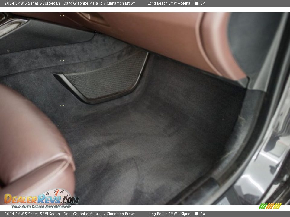 2014 BMW 5 Series 528i Sedan Dark Graphite Metallic / Cinnamon Brown Photo #22