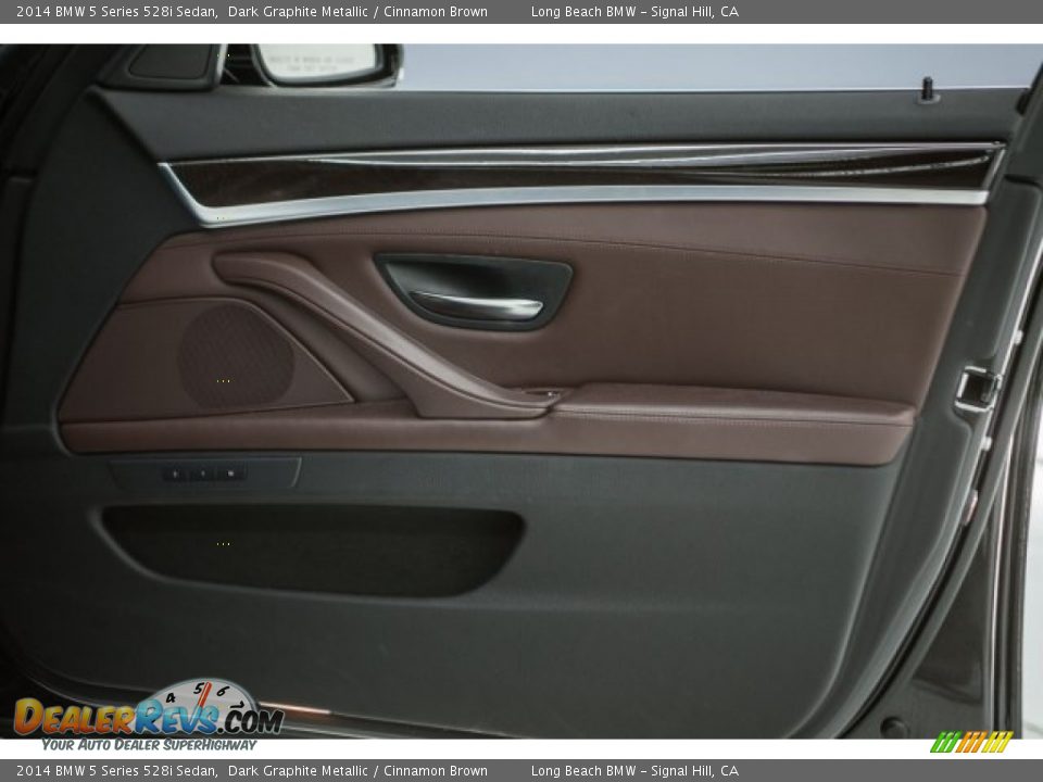 2014 BMW 5 Series 528i Sedan Dark Graphite Metallic / Cinnamon Brown Photo #23