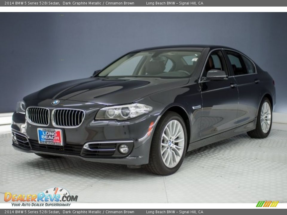 2014 BMW 5 Series 528i Sedan Dark Graphite Metallic / Cinnamon Brown Photo #31