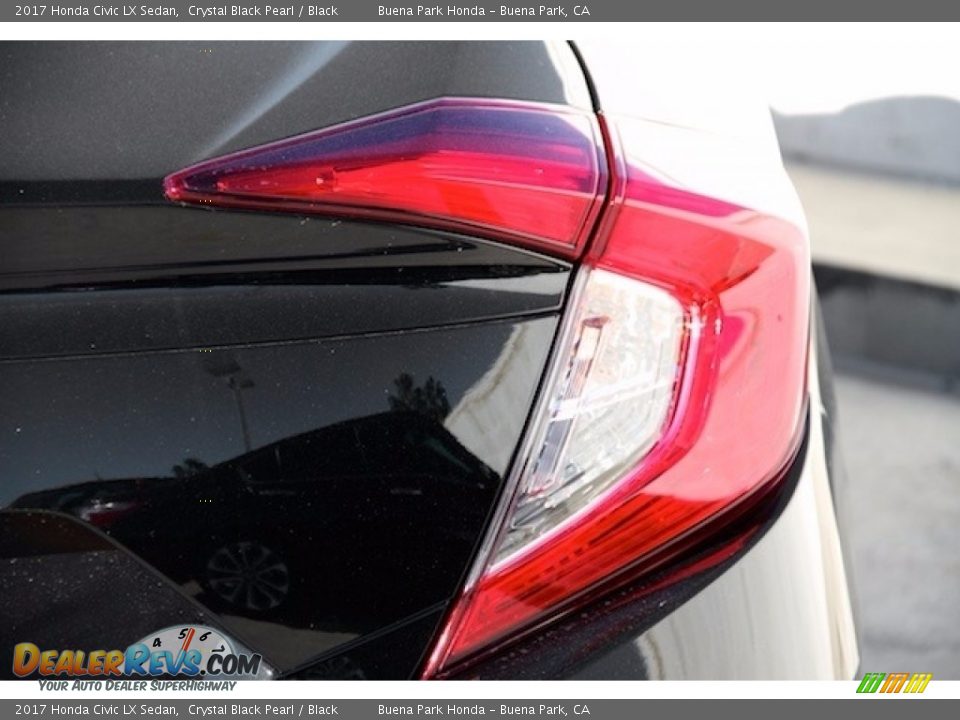 2017 Honda Civic LX Sedan Crystal Black Pearl / Black Photo #4