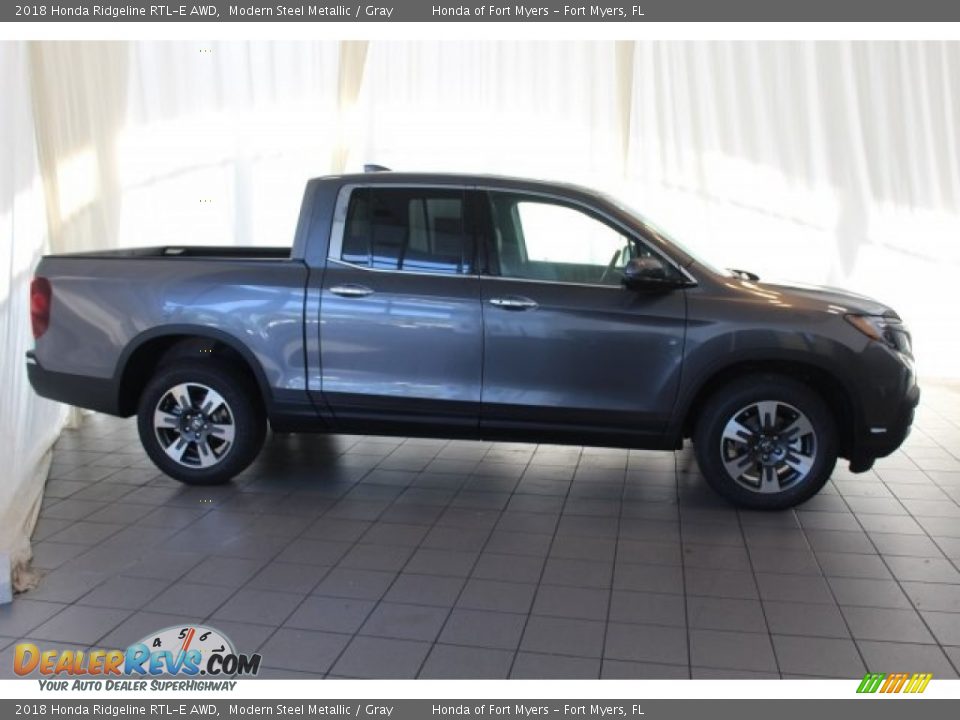 2018 Honda Ridgeline RTL-E AWD Modern Steel Metallic / Gray Photo #3