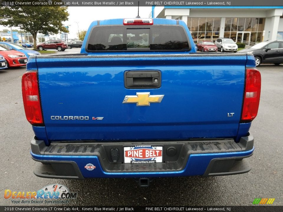 2018 Chevrolet Colorado LT Crew Cab 4x4 Kinetic Blue Metallic / Jet Black Photo #5
